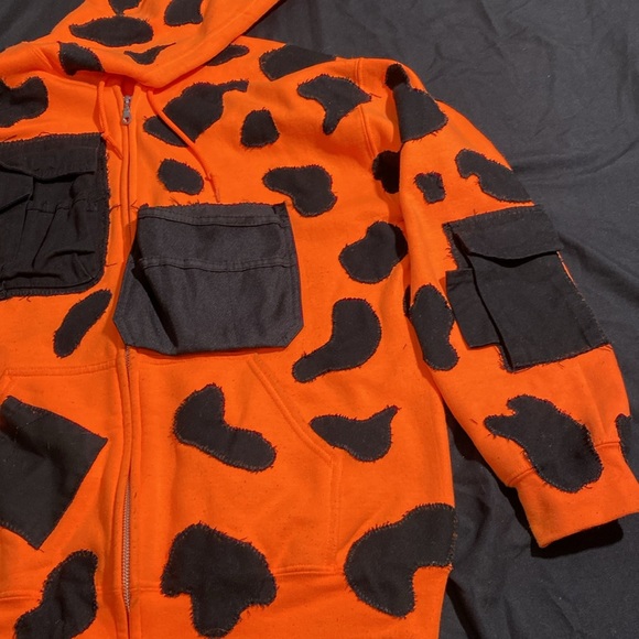 1 of 1 Custom Patchwork Zip-Up Hoodie - Picture 4 of 13